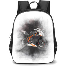 Motorbike KTM Backpack StudentPack - Motorbike KTM RC 200 On Smoke Effect Poster