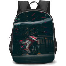 Motorbike MV Agusta Backpack StudentPack - Motorbike MV Agusta F3 On City Night Background
