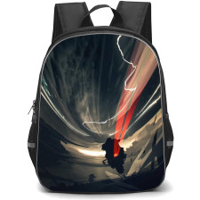 Motorbike Backpack StudentPack - Motorbike Riders On The Storm Illustration Art