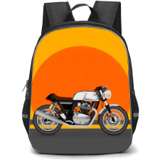 Motorbike Royal Enfield Backpack StudentPack - Motorbike Royal Enfield Continental GT 650 Illustration Art