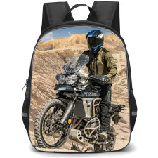 Motorbike Triumph Backpack StudentPack - Motorbike Triumph Tiger 800 On Off Road Poster