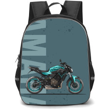 Motorbike Yamaha Backpack StudentPack - Motorbike Yamaha MT 09 Illustration Art Poster