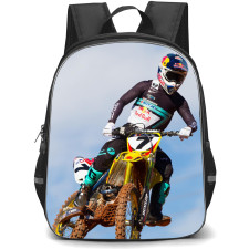 Motocross James Stewart Jr Backpack StudentPack - Motocross James Stewart Jr Motocross Country Racing Idol Poster