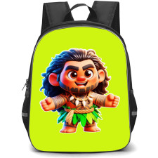 Moana Maui Backpack StudentPack - Maui Spreading his Arms Chibi Sticker Art