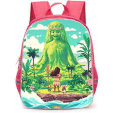 Moana Backpack StudentPack - Moana and Tefiti Staring at Each Other Cartoon Art