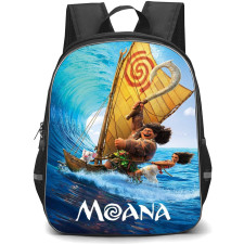 Moana Backpack StudentPack - Moana with Maui & Pua Sailing in a Big Waves