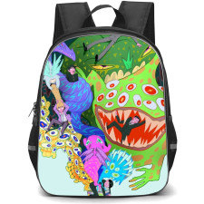Mob Psycho 100 Backpack StudentPack - Mob Psycho 100 Characters Colorful Drawing Poster