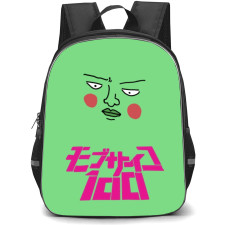 Mob Psycho 100 Dimple Backpack StudentPack - Dimple Avatar Drawing On Green Background