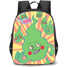 Mob Psycho 100 Dimple Backpack StudentPack - Dimple Smirking Illustration Art Collage