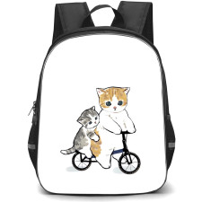 Mofusand School Backpack StudentPack - Bicycle Cat Portrait