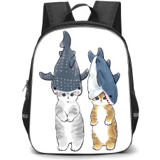 Mofusand School Backpack StudentPack - Bitten By Shark Illustration