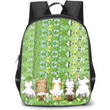 Mofusand School Backpack StudentPack - Characters Sleeping On Grass Illustration