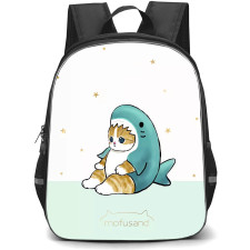 Mofusand School Backpack StudentPack - Shark Cat Sitting Portrait