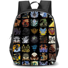 Monster Hunter Backpack Student Pack - Monsters Square Design