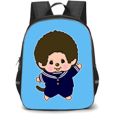 Monchhichi Backpack StudentPack - Monchhichi Cute Blue Costume Doll Could Inspire Friendship Art