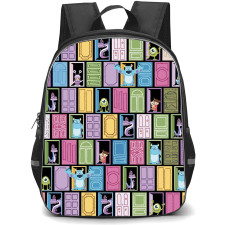 Monster INC Backpack StudentPack - Doors Pattern Art