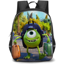 Monster University Mike Wazowski Backpack StudentPack - Mike Wazowski Holding Baggage