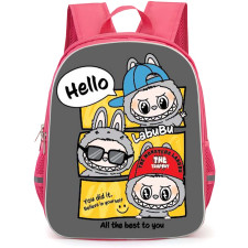 The Monsters Labubu Pop Mart Backpack StudentPack - The Monsters Labubu With Attitude Kawaii Design With Varied Styles Poster
