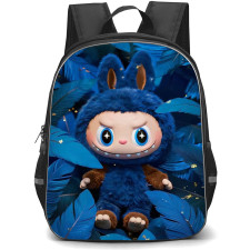 The Monsters Labubu Backpack School Bag StudentPack - Blue Elf Portrait