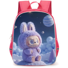 The Monsters Labubu Backpack School Bag StudentPack - Sitting Space Planet Portrait