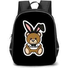 Moschino Backpack School Bag StudentPack - Moschino Bear Wearing Playboy Bunny Ears Sticker