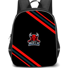 Buxton Bulls Backpack School Bag StudentPack - Buxton Bulls Large Logo With Stripe