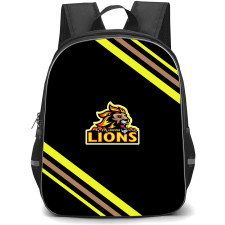 Leicester Lions Backpack School Bag StudentPack - Leicester Lions Large Logo With Stripe