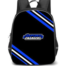 Oxford Chargers Backpack School Bag StudentPack - Oxford Chargers Large Logo With Stripe