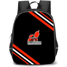 Brovst Speedway Club Backpack School Bag StudentPack - Brovst Speedway Club Large Logo With Stripe