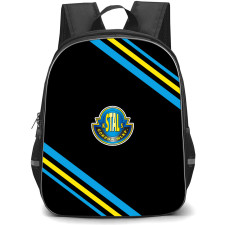 Stal Gorzow Wielkopolski Backpack School Bag StudentPack - Stal Gorzow Wielkopolski Large Logo With Stripe