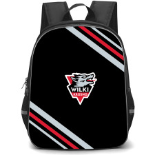 Wilki Krosno Backpack School Bag StudentPack - Wilki Krosno Large Logo With Stripe