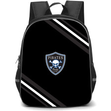 Poole Pirates Backpack School Bag StudentPack - Poole Pirates Large Logo With Stripe