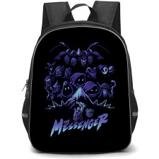 The Messenger Backpack School Bag StudentPack - The Messenger Characters Portrait Collage On Black Poster