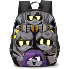 Murder Drones Backpack StudentPack - Murder Drones Character Group Illustration Art Poster