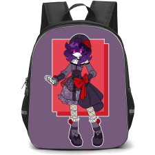 Murder Drones Nori Doorman Backpack StudentPack - Nori Doorman Standing Illustration Art On Red Background Sticker