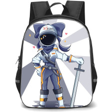 Murder Drones Tessa Elliot Backpack StudentPack - Tessa Elliot Standing With Sword Illustration Art Poster