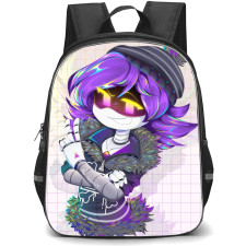 Murder Drones Uzi Backpack StudentPack - Uzi Showing Victory Sign Fan Art Drawing Poster