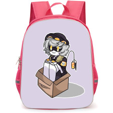 Murder Drones V Backpack StudentPack - V Sitting On A Box Sticker