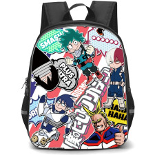 My Hero Academia Backpack StudentPack - My Hero Academia Characters Cartoon Art Collage Sticker