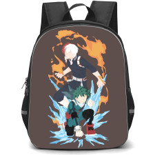 My Hero Academia Backpack StudentPack - Izuku Midoriya And Shoto Todoroki Attack Mode Minimalist