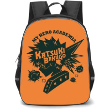 My Hero Academia Katsuki Bakugo Backpack StudentPack - Katsuki Bakugo Side Portrait Silhouette
