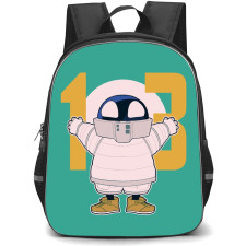 My Hero Academia Thirteen Backpack StudentPack - Thirteen Chibi Art On Mint Background