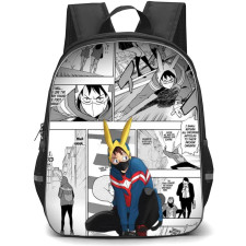 My Hero Academia Vigilantes The Crawler Backpack School Bag StudentPack - The Crawler Fierce Portrait Manga Background