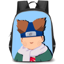 Naruto Choji Akimichi Backpack StudentPack - Choji Akimichi Portrait Minimalist On Blue Background