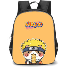 Naruto Uzumaki Backpack StudentPack - Naruto Uzumaki Crossover Cat On Orange Background