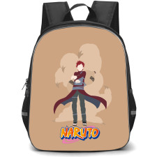 Naruto Gaara Backpack StudentPack - Gaara Attack Mode Minimalist On Beige Background