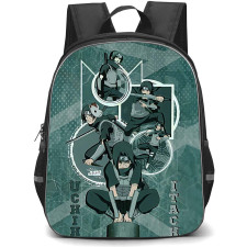 Naruto Itachi Uchiha Backpack StudentPack - Itachi Uchiha Collage On Green Background