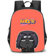 Naruto Itachi Uchiha Backpack StudentPack - Itachi Uchiha Crossover Cat On Red Background