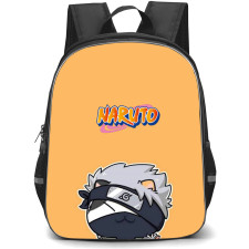 Naruto Kakashi Hatake Backpack StudentPack - Kakashi Hatake Crossover Cat On Orange Background