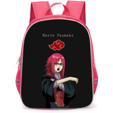 Naruto Karin Backpack StudentPack - Karin Portrait On Black Background